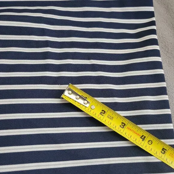 NIKE Shirt Polo Mens XL Blue DriFit Golf Striped Gray White Performance Business - Picture 9 of 14